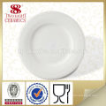 Nouveau porcelaine porcelaine plat plat en porcelaine blanche plat de service 10 pouces